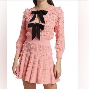 ALICE + OLIVIA KITTY BOW DRESS
